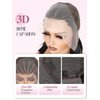 Quantum Love Short Straight Braided Wigs for Black Women Braids Cornrows Lace Straight Bob Wigs Handmade Lace Frontal Synthetic Glueless Wig (Black 10 Inch)