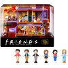 Polly Pocket Friends Compact Playset with 6 Character Dolls & 9 Accessories, Coffee Cup Exterior, Collectible Toy