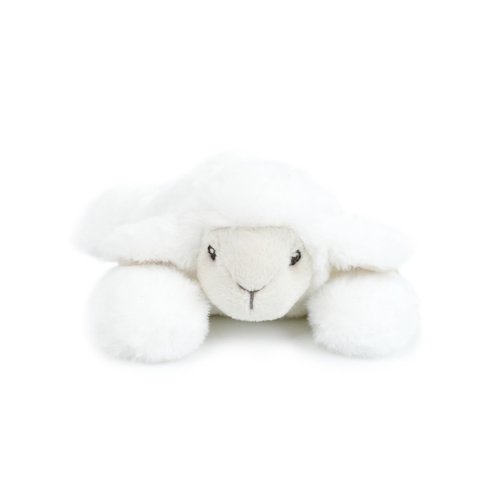 MON AMI Lamb Stuffed Plush Toy – 7”, Baby Christening Gift, Religious Gift, Dedication, Baptism Gift, Gift for Infants, Toddlers