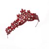 LIMELIA Burgundy Princess Tiara - Sparkling Rhinestone Hair Accessory, Ideal for Girls' Birthday Parties and Pageants