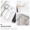 PACKOVE Lipstick Case Keychain Clear Lipstick Pouch Mini Chapstick Holder Chapstick Keychain Holder Clear Chapstick Holder Lip Balm Holder Lip Balm Keychain