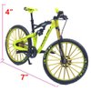Ailejia Mini Racing Bicycle Ornament Vehicles Mountain Finger Dirt Bike Toy Model Decoration Crafts for Home (S-Green)