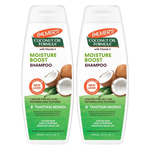 Palmers Coconut Oil Moisture Boost Shampoo 13.5 Ounce (400ml) (Pack of 2)