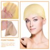 LALAFINA Bald Cap 2pcs Halloween Makeup Bald Wig Cap Fake Bald Wig Costume Accessory Cosplay Party Up Prop Makeup Bald Caps for Adults, Women Costume