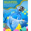 QingSong Kids Snorkel Mask Full Face, Snorkeling Set with Camera Mount, 180 Degree Panoramic View Snorkeling Gear Anti-Fog Anti-Leak