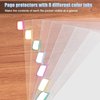 HABGP 16Pcs/2 Set Clear Binder Sheet Protectors for 3 Ring Binder Letter Size, 8 Tab Plastic Binder Dividers with Pockets and Tabs, Page Protectors for 3 Ring Binder 8.5x11
