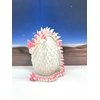 3D Printed Dragon with Dragon Egg, Full Articulated Gemstone Dragon, White and Pink Gemstone Dragon, Executive Desk Toy, Fidget Toys for Autism/ADHD D063WP