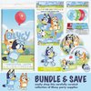 Unique Bluey Birthday Party Supplies | Bluey Party Supplies | Bluey Birthday Decorations | Bluey Party Decorations | With Bluey Balloons, Banner, Tablecover, Bluey Plates, Bluey Napkins, Button