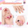 Saviland Press on Nails for Kids 7-day Styling: 168PCS Kids Press on Nails for Girls Colorful Patterns Full Cover Short Square Fake Nails False Nail Art Set Gifts 8-12 Years Easter Child Home DIY