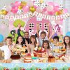 Fiesec Farm Party Decorations, Pink Barnyard Farm Animal Themed Birthday Party Decorations Girl Backdrop Balloon Arch Garland Banner Tablecloth Cake Cupcake Topper