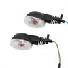 motoparty Motorcycle Turn Signals For KAWASAKI EX250R NINJA 250R KLX250S KLX250SF VN650 Vulcan S Front/Rear Turn Signal Indicator Light Blinker Lamp Motorcycle,(Transparent Shell)