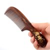 TAN MUJIANG Hair Comb Natural Wood Anti-static (Goldfish)