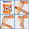 YYMYMGJ 48PCS Dart War Party Favors Slap Bracelets, Dart Battle Wristbands Bracelets Goodie Bag Fillers for Dart War Gun Birthday Decorations Supplies for Kids Boys and Girls