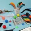 48 Pieces Hockey Themed Party Favors Multicolor Hockey Sticks Pencils Include 12 Hockey Pencils with Erasers 12 Hockey Balls 12 Pencil Sharpeners 12 Bags for Sports Birthday Student Prize (48 PCS)