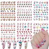 3D Cartoon Nail Art Stickers Self Adhesive Cute Nail Decals 6 Sheets Kawaii Design Nail Charms for Acrylic Nails Supplies Designer Nail Stickers for Women Girls DIY Nail Decorations Accessories