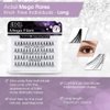 Ardell False Eyelashes Mega Individuals Knot-Free Long Black 4 Pack