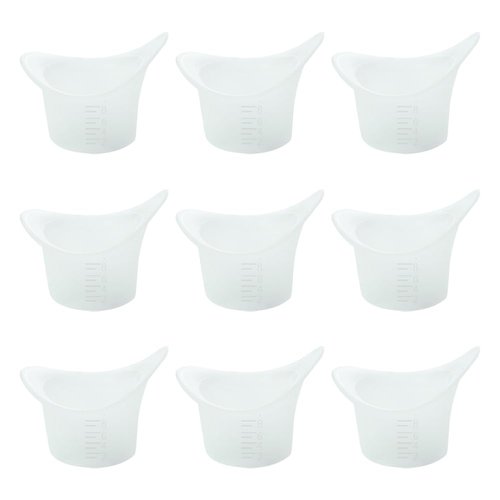 UUYYEO 10 Pcs Silicone Eye Wash Cups Eye Cleaning Cups Eye Care Cups Eye Cleaner Cups Eye Cleansing Cups Eye Bath Cups Eye Flushing Cups with Calibration