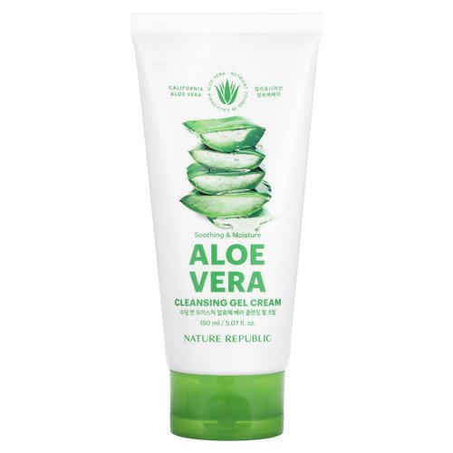 Nature Republic Aloe Vera Cleansing Gel Cream, 5.07 fl oz (150 ml)