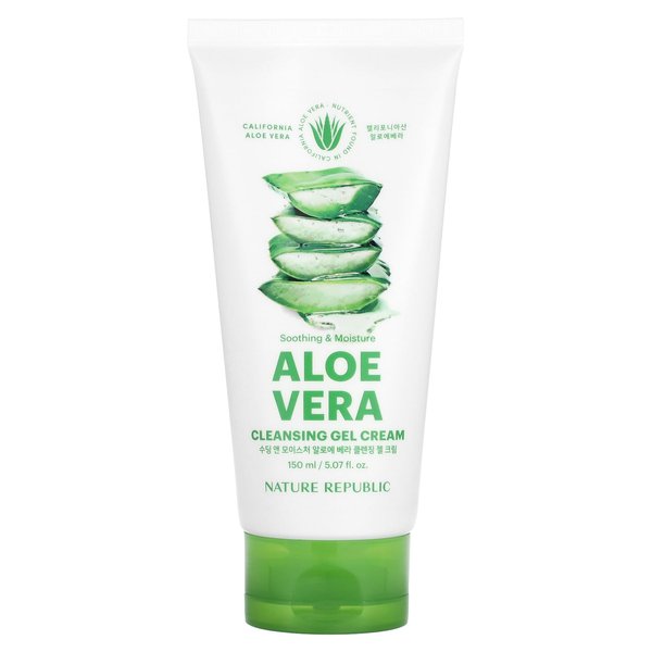 Nature Republic Aloe Vera Cleansing Gel Cream, 5.07 fl oz (150 ml)