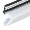M-D Building Products 91890 84 in. White Premium Rubber Top and Sides Door Seal for Doors with Kerf/Channel