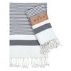 Ruvy Home Basics Turkish Hand Towels for Bathroom Set of 2 | 18"x40", Cotton | Bathroom & Decorative Hand Towels for Kitchen Dishcloth, Tea, Yoga, Face, Gym - Black