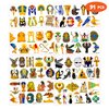 Ancient Egypt Egyptian Temporary Tattoos Theme Birthday Party Decorations Favors Supplies Decor 91PCS Pharaoh Sphinx Pyramid Tattoo Stickers Gifts For Kids Adults Boys Girls School Prizes Carnival