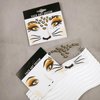 2PCS Leopard Face Tattoo Sticker Glitter Sparkling Cheetah Face Art Stickers Self-adhesive Animal Temporary Tattoo Face Body Jewel Sticker Makeup Decoration for Christmas Halloween Party Supplies