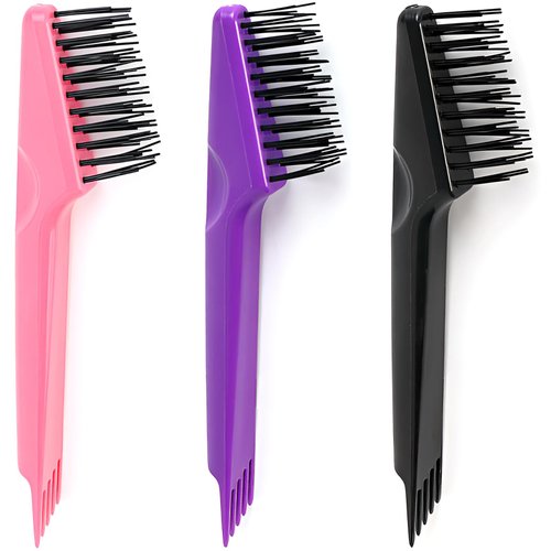 3-Piece Hair Brush Cleaner Set – 2-in-1 Cleaning Tools with Mini Wet Comb, Durable Nylon Bristles for Salon & Home Use