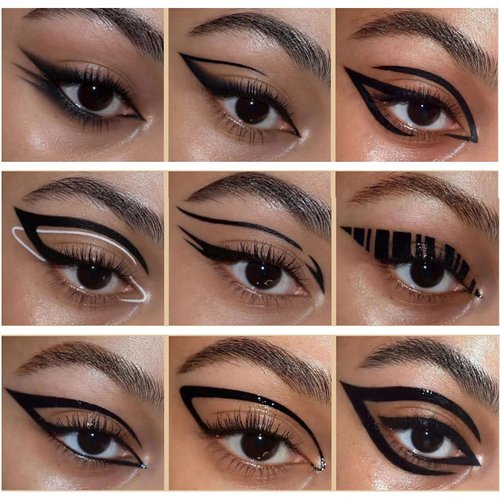Adurello Liquid Eyeliner Waterproof Long Lasting Precise Eyeliner Pen Highly Pigmented Eye Liners Makeup (Black)