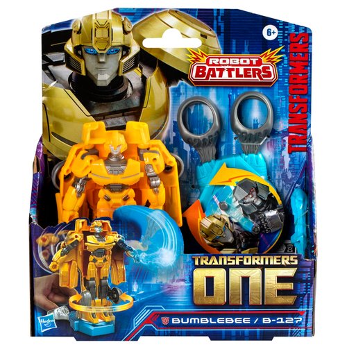 Transformers One Robot Battlers Bumblebee (B-127) 4.5-Inch Robot Action Figure, Interactive Toys for Boys and Girls Ages 6 and Up