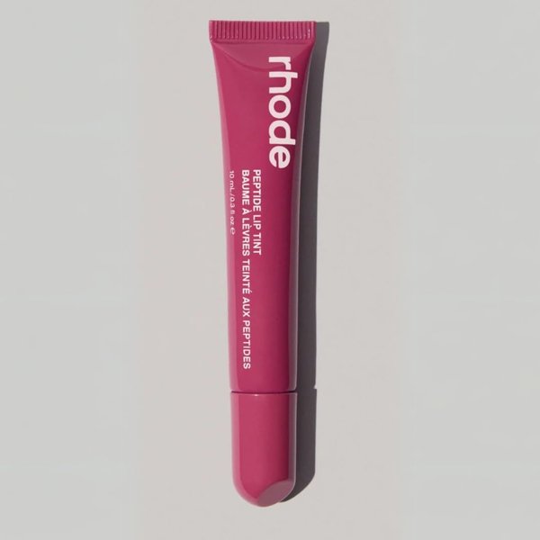 Rhode Peptide Lip Tint, Sheer Color and Hydrating Finish, 3 fl oz, 10ml (Raspberry Jelly)