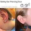 Ear Piercing Gun 2 Pack Disposable Ear Piercing Gun Kit Safety Ear Piercing Kit Tool with 4MM Earring Studs Hypoallergenic Ear Piercing Kit