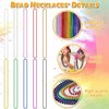 72PCS Mardi Gras Beads, Metallic 10 Kinds Bead Necklace Party Favors, 33" Mardi Gras Necklace Women Men Stuff, Festival Parade Throw Accessories for Wedding Birthday Celebrations Decorations