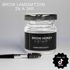 Brow Honey by Baezilla Eyebrow Gel Gift Set, Long Lasting Clear Brow Gel Stocking Stuffer with Eyebrow Brush & Waterproof Eyebrow Wax Lamination Gel, Pack of 3