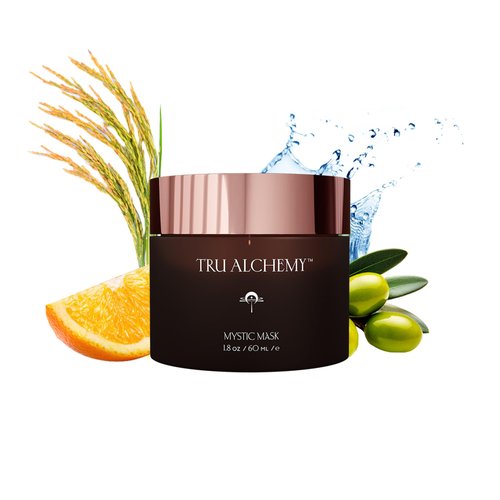 Tru Alchemy Mystic Mask | Clay Mask for Face, Pores, & Age Spots | Cleansing Kaolin Clay, Vitamin C, & Niacinamide | Deep Pore Cleansing Mask | Exfoliating Facial Masks | 1.8 oz
