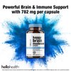 Happy Brain Mushroom Complex Nootropics Brain Support Supplement | 10 Mushroom Supplement: Lions Mane, Turkey Tail, Red Reishi, Shiitake Mushrooms for Mental Clarity, Energy & Immune Support 60 ct