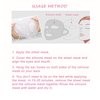 MIBICIRI 2-Pack Silicone Hydrating Mask to Slow Evaporation of Mask Essence, Reusable Mask Sleeve Hook, Facial Moisture Treatment Tool (White)