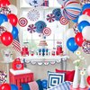 JOYYPOP 80Pcs Red White and Blue Latex Balloons with Confetti Balloons for 4th of July Decorations Independence Day Patriotic Anniversary