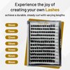 Queen Eyes. Cluster Lashes,50D Curl 144 Lash Clusters DIY Lash Extension at Home, Reusable with Good Care Individual Lashes Super Thin Band (50D, D-10-16mm MIX)