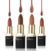 Khasana Lipstick Set. Long Lasting Lipcolor 4 Piece Gift Set. Moisturizing Formula, Infused with Vitamin E and Vitamin C. Multi Finish Lip Makeup Cream Gloss & Matte. Pack of 4 (I WILL SURVIVE)