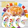 96Pcs Educational Party Supplies 350 GSM Alphabet Number Party Plates and Napkins Early Learning Tableware Set for Kids Baby Shower Back to School Alphabet Number Birthday Party Decorations,Serves 24
