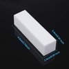 20 Pack Buffer Sanding Block Nail Buffer Block Files Grit Dense Sponge Nail Tips Tool (White)