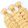 28 Inch 613 Bundles Human Hair Blonde Deep Wave Human Hair Bundles Brazilian Unprocessed Virgin Hair 1 Bundle 613 Deep Wave Bundles Hair Weave Blonde Bundles Hair Extensions