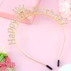 SuPoo 18th Birthday Decorations for Girls Gold Happy 18th Birthday Crown Headband 18 Year Old Birthday Gifts Birthday Tiara 18 Year Old Girl Party Decorations Accessories