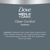 DOVE MEN + CARE Deodorant Stick Moisturizing Deodorant For 72-Hour Protection Clean Comfort Aluminum Free Deodorant For Men, 3 Ounce (Pack of 2)