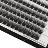 Bodermincer 96pcs Mixed Length Wide Cluster Cluster Eyelash Extensions 0.07mm Thickness Home Eyelash Extension Strip Eyelashes Individual Lashes Natural Style (8-10-12-14mm Mixed)