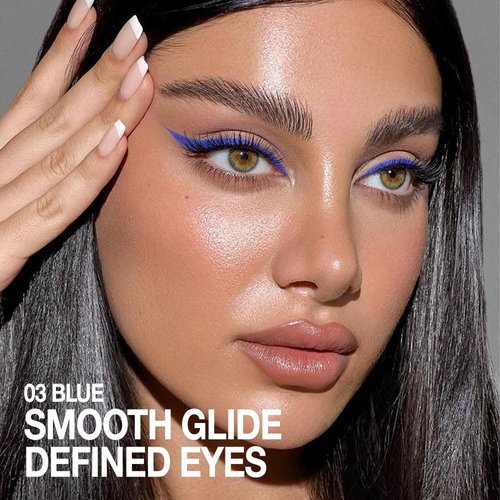 evpct Blue Gel Eyeliner Pencils Eye Face Paint Stick Lipstick, Eye Liner Waterproof Smudge Proof Halloween Makeup Set Colored Cream Eyeliner Pen Crayon Eye delineador de ojos contra el agua 03