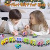 Humerry Train Set for Toddlers 2-4, Wooden Animal Magnetic Train Toy, 11 PCS Number Trains Learning Activities for Kids, Birthday Gifts for Boys, Girls