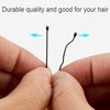 Black Bobby Pins, 400PCS Hair Bobby Pins for Women, Bun Pins for Thick Hair Thin hair and All Hair Types, Hair Pins with Case, 1.97 inch