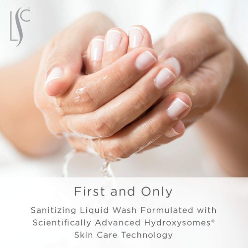 LABORATORY SKIN CARE Hand and Body Wash Cleanser for Adults and Children With Sensitive Skin, Unscented, Sanitizing Foaming Gel (16 Ounce Bottle)